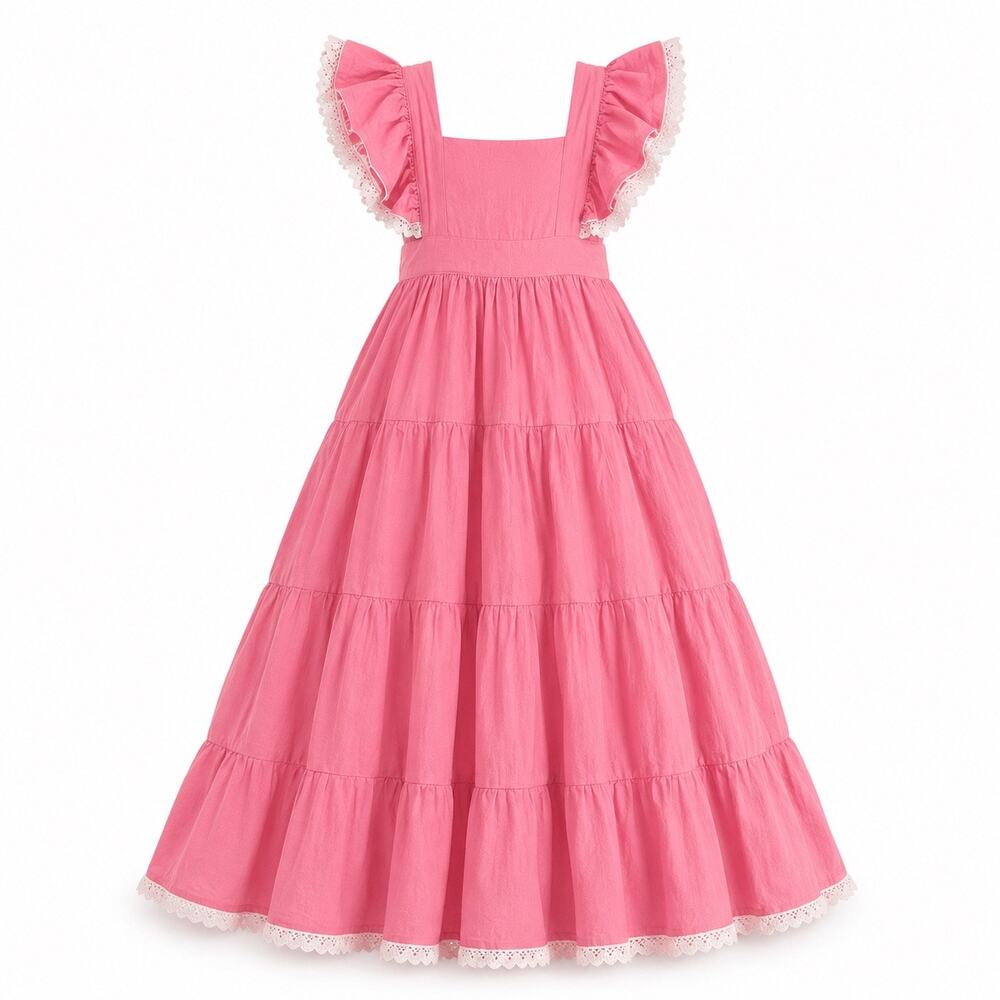 Well Dressed Wolf “Naomi” Azalea pink long maxi dress 3T